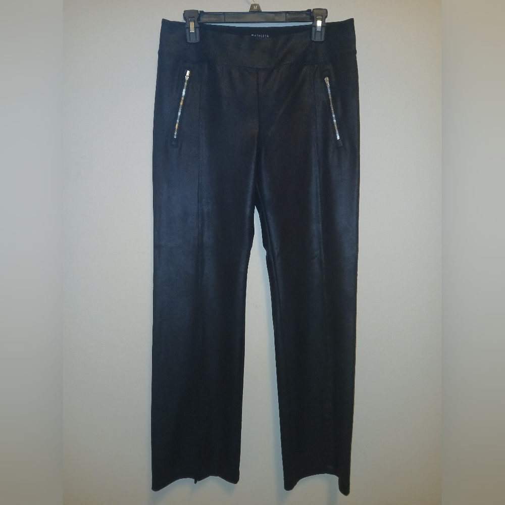 Athleta Black Straight Leg Pants Size Large